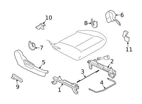 Tracks & Components for 2005 Subaru Forester #1