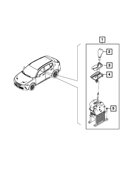Gearshift Controls and Related Parts for 2025 Dodge Hornet #1