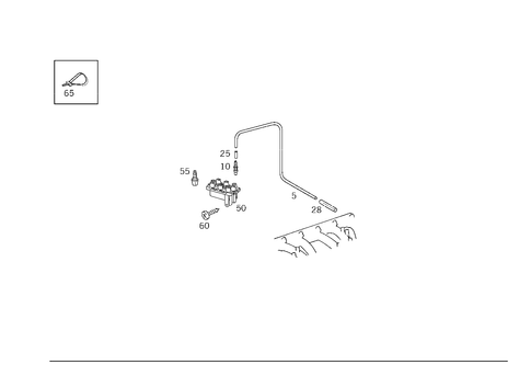 Engine Vacuum Connection for 1993 Mercedes-Benz 600SL #1