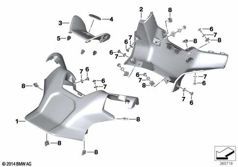Motorcycle Trim Section, Windshield for 2016 BMW-Motorrad C evolution #5