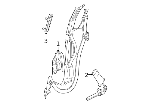 Seat Belt for 2006 Dodge Grand Caravan #1