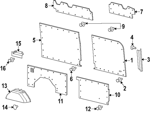 Interior Trim - Side Panel for 2024 Ford Transit-350 #12