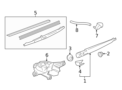 Wipers for 2013 Lexus LX570 #1