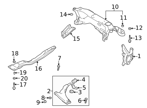 Suspension Components for 2003 Chrysler Sebring #1