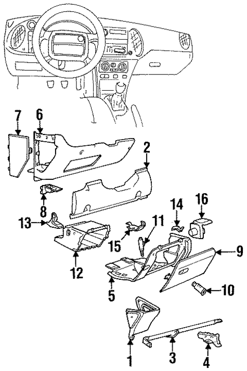 Lower Console for 1998 Saab 900 #0