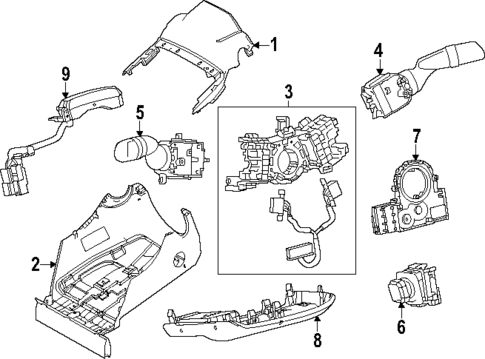 Shroud, Switches & Levers for 2024 Lexus RZ450e #0