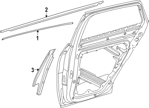 Exterior Trim - Rear Door for 2025 Mercedes-Benz GLC43 AMG #0