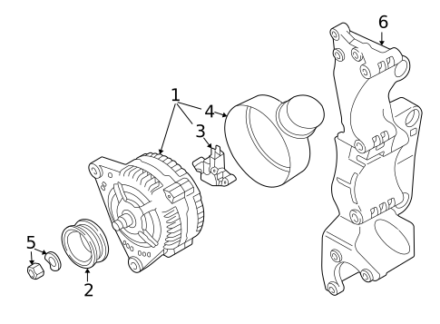Alternator for 2005 Volkswagen Jetta #1