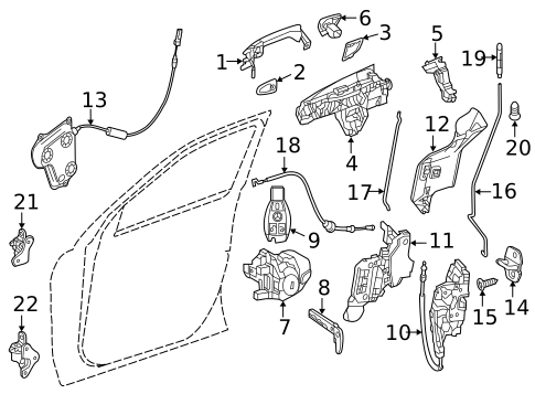 Front Door for 2016 Mercedes-Benz GL63 AMG #1