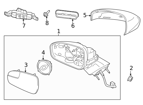 Outside Mirrors for 2019 Ford Police Responder Hybrid #2