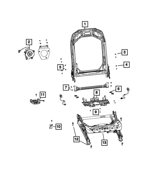 Front Seats - Adjusters, Recliners, Shields and Risers for 2025 Jeep Wagoneer S #3