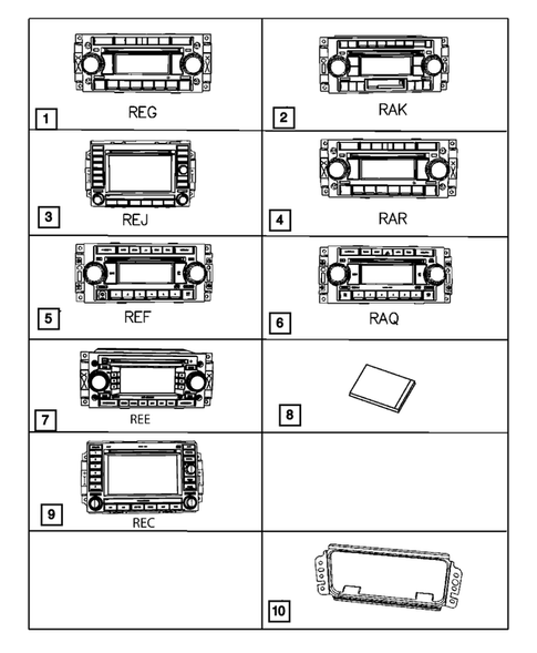 Radio, Antenna, Speakers, DVD, and Video systems for 2008 Dodge Caliber #0