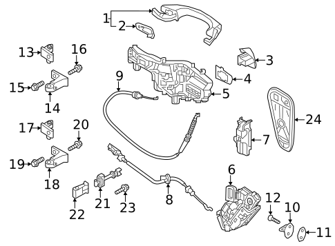 Lock & Hardware for 2023 Volkswagen Atlas #0