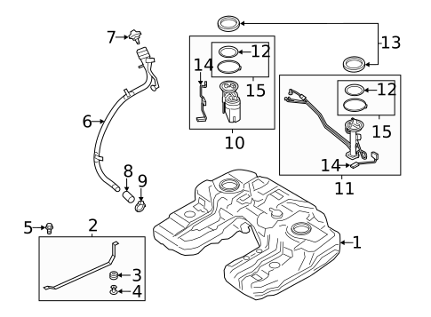 Fuel System Components for 2013 BMW X5 #0