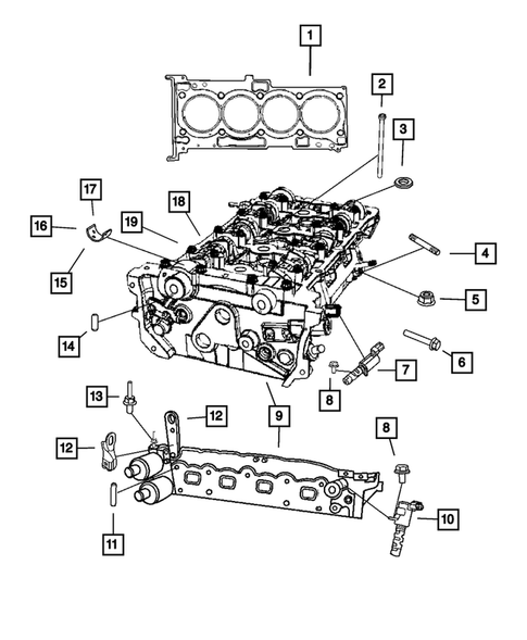 Cylinder Head for 2009 Jeep Compass #0