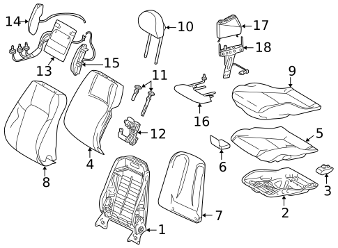 Front Seat Components for 2003 Mercedes-Benz C230 #0