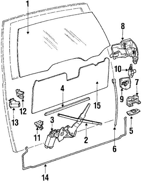 Glass - Tail Gate for 1988 Chevrolet Caprice #0
