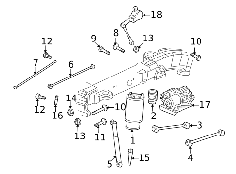 Rear Suspension for 2006 Saab 9-7x #0