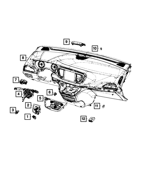 Keys, Modules and Engine Controllers for 2021 Chrysler Pacifica #1
