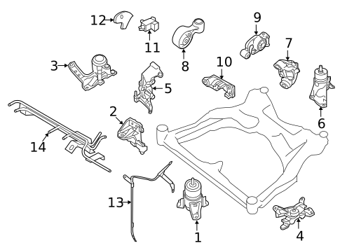 Engine & Trans Mounting for 2016 Nissan Murano #0