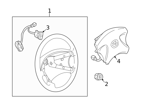 Steering Wheel & Trim for 1999 Mazda 626 #0