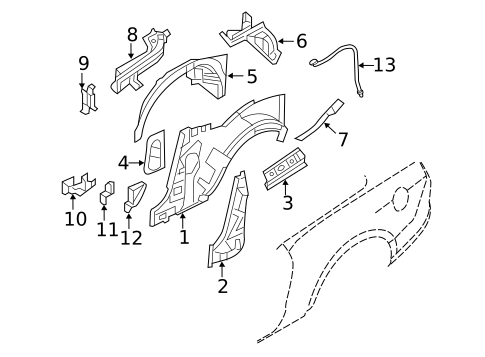Inner Structure for 2012 Ford Mustang #0