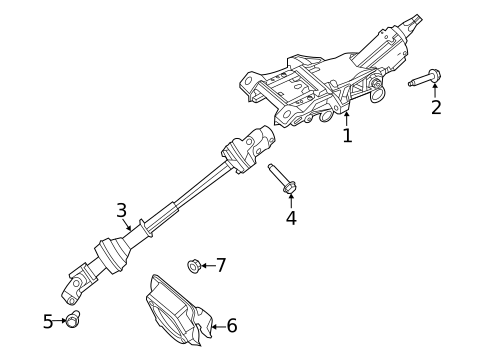 Steering, Gear & Related Components for 2013 Ford Explorer #1
