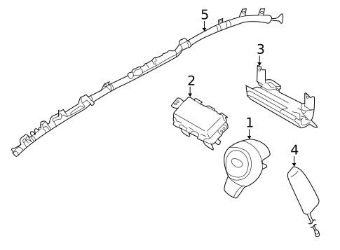 Air Bag Components for 2021 Subaru Forester #1