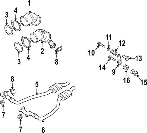 Exhaust Components for 2021 Audi RS7 Sportback #0