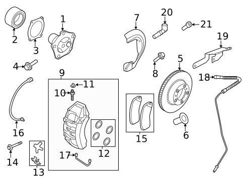Brake Components for 2024 Porsche Taycan #5
