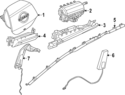 Air Bag Components for 2025 Nissan Murano #0
