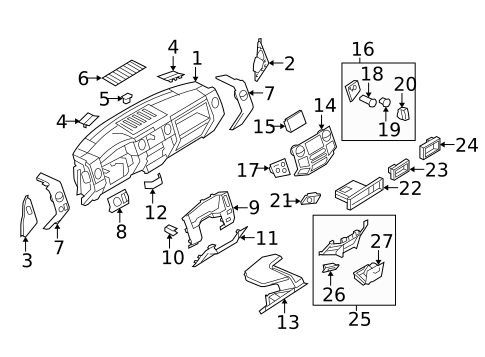 Instrument Panel for 2009 Ford F-250 Super Duty #0