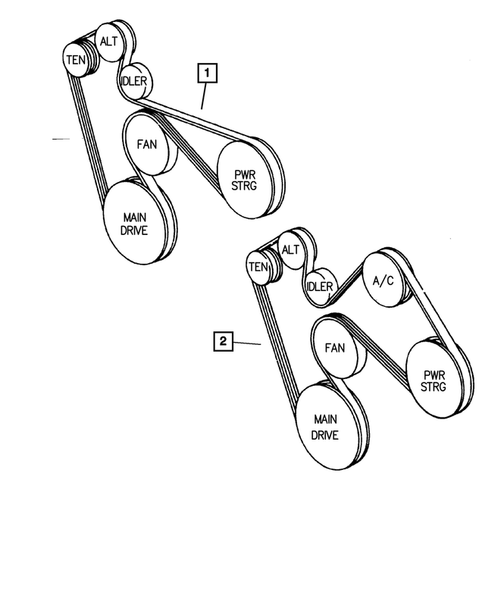 Drive Belts for 2004 Dodge Ram 3500 #1