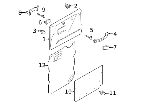 Interior Trim - Side Door for 2022 Ford Transit-350 HD #2