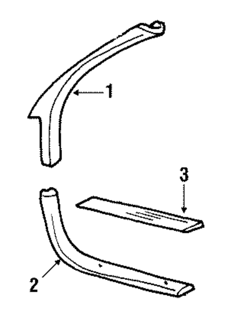 Interior Trim - Pillars for 1992 Buick Regal #1