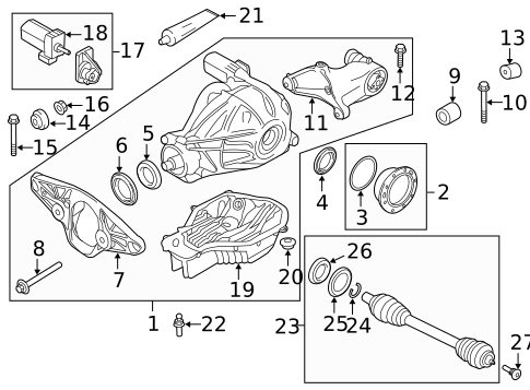 Rear Axle for 2014 BMW M5 #0
