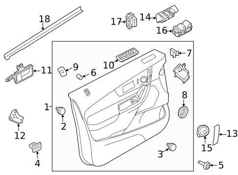 Front Door for 2012 Ford Edge #0