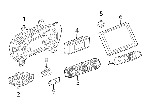 Instrument Panel for 2019 GMC Terrain #1