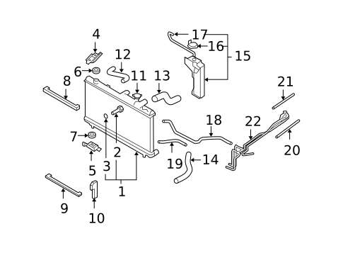 Radiator & Components for 2009 Subaru Outback #0