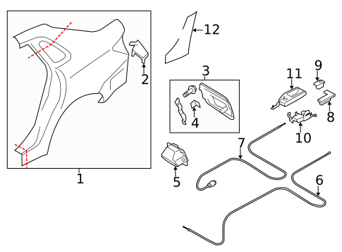 Trunk for 2008 Subaru Impreza #1