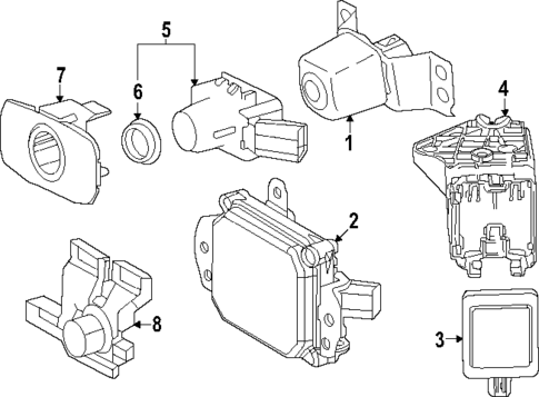 Parking Aid for 2025 Toyota Grand Highlander #0