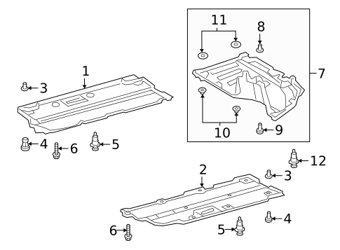 Under Cover & Splash Shields for 2025 Toyota Corolla #1