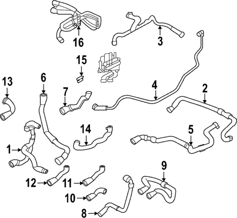 Hoses & Lines for 2025 Porsche Taycan #1