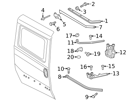 Lock & Hardware for 2019 Ram ProMaster City #1