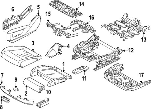 Driver Seat Components for 2024 BMW i5 #1