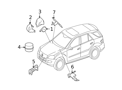 Alarm System for 2006 Mercedes-Benz CLS 500 #1