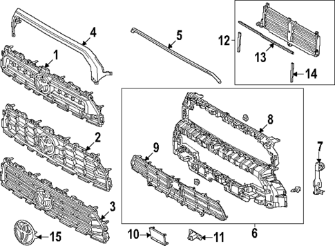 Grille & Components for 2025 Toyota 4Runner #0