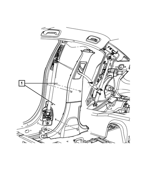 Panels-Moldings-Scuff Plates, Pillar, Cowl, 1/4 Panel Trim and Cargo Covers for 2014 Chrysler 300 #2