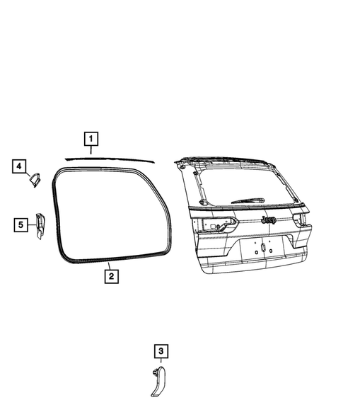 Weatherstrips and Seals for 2024 Jeep Grand Cherokee L #2