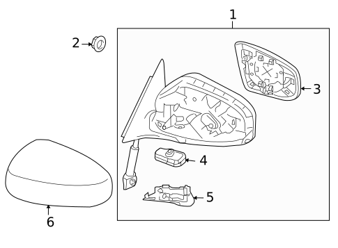 Outside Mirrors for 2013 INFINITI FX37 #1